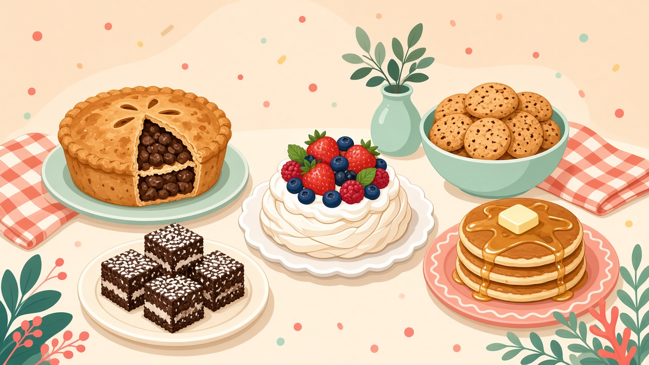 Cartoon kitchen food spread