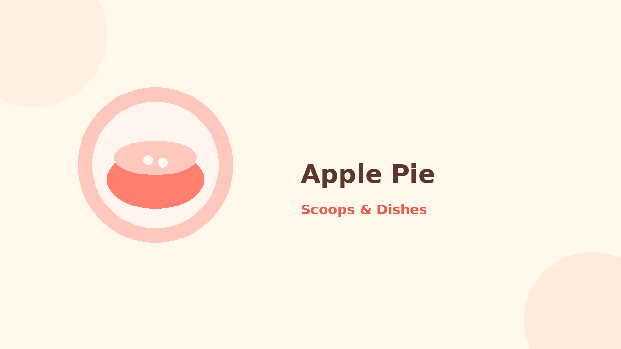 Apple Pie — cartoon recipe illustration