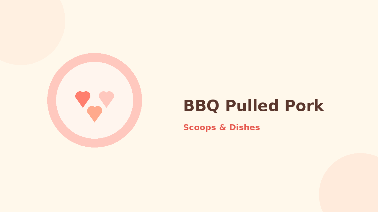 BBQ Pulled Pork — cartoon recipe illustration