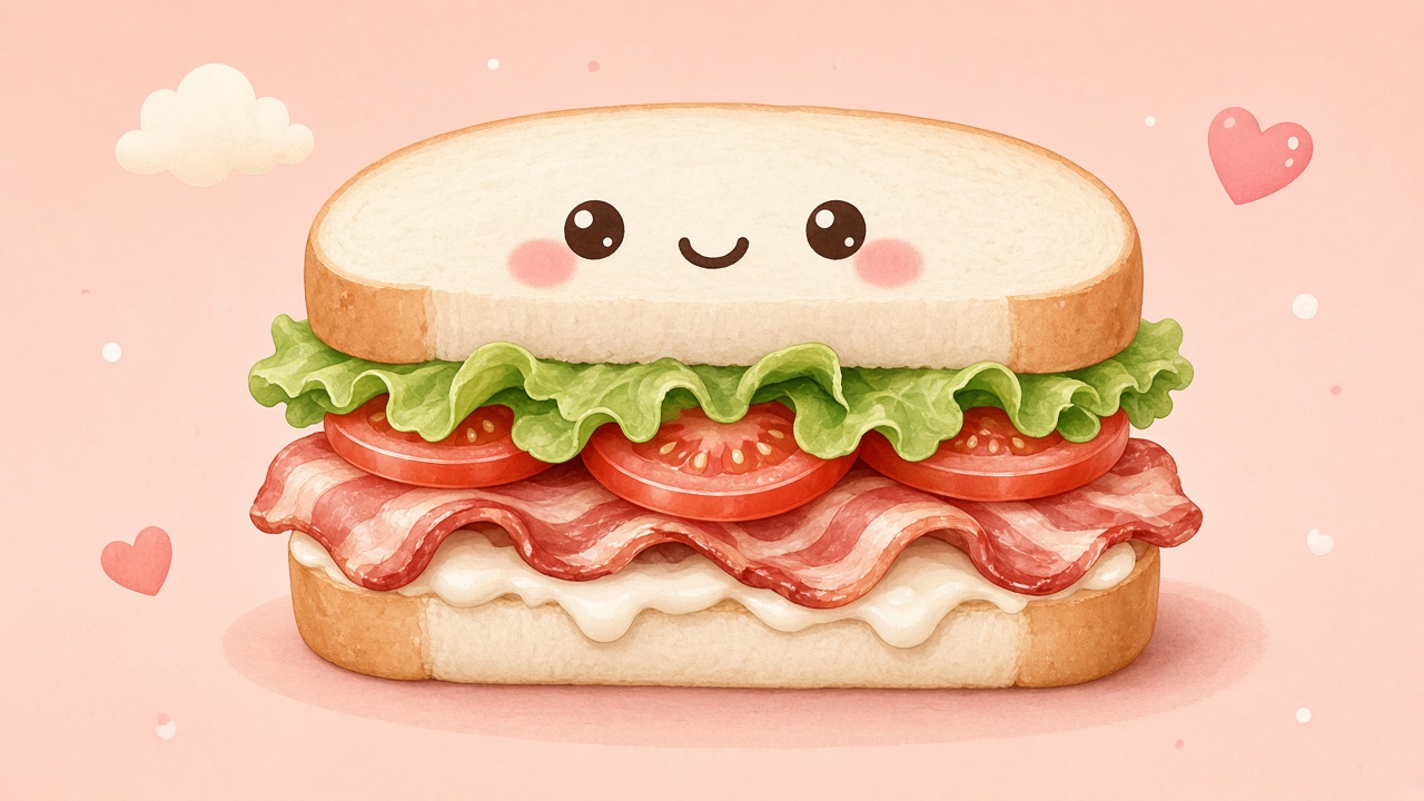 BLT — cartoon recipe illustration