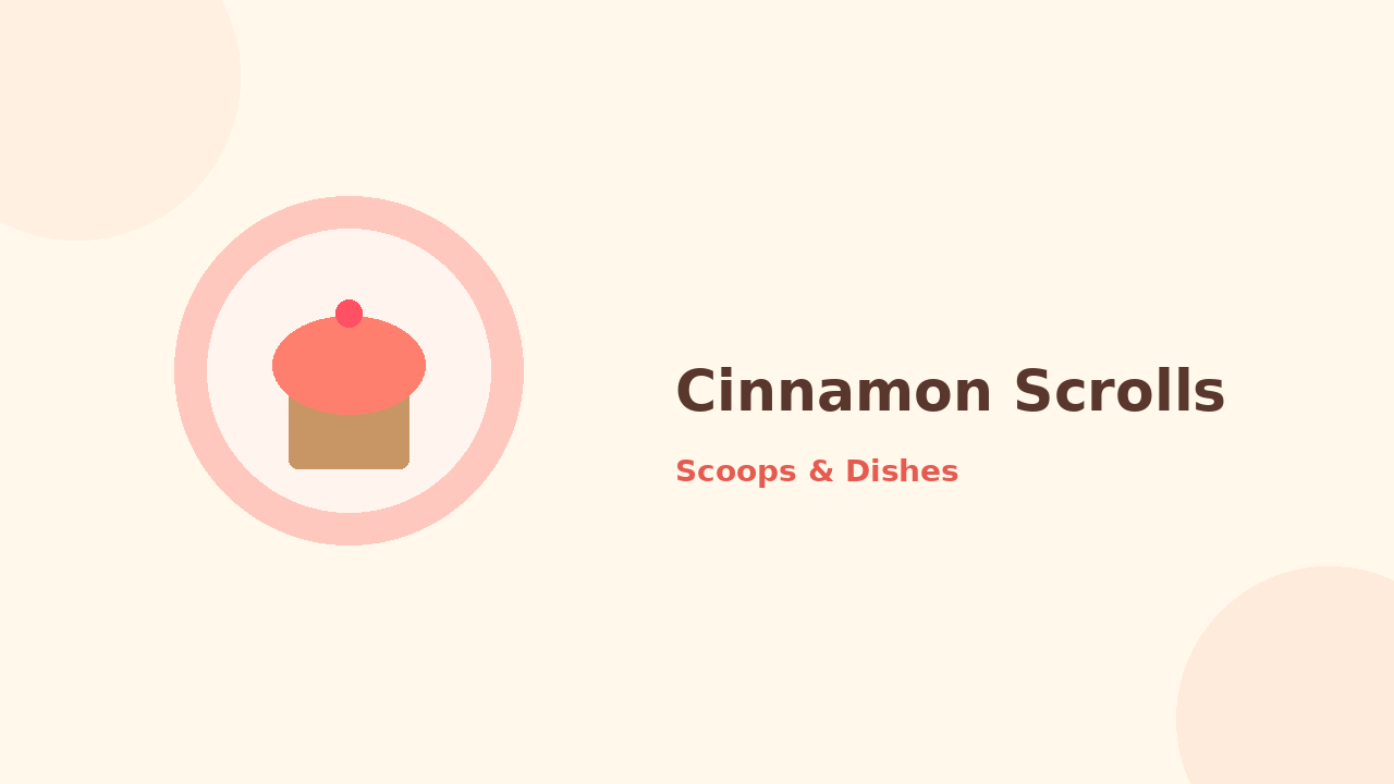 Cinnamon Scrolls — cartoon recipe illustration