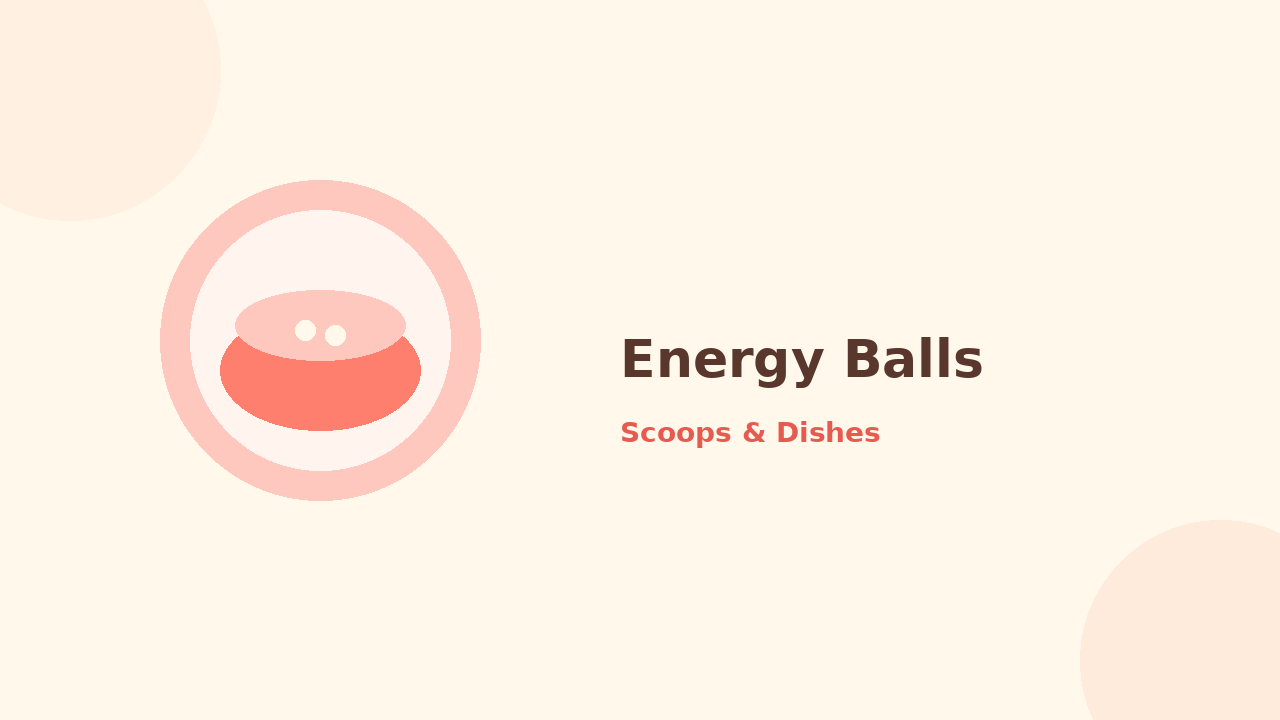 Energy Balls — cartoon recipe illustration