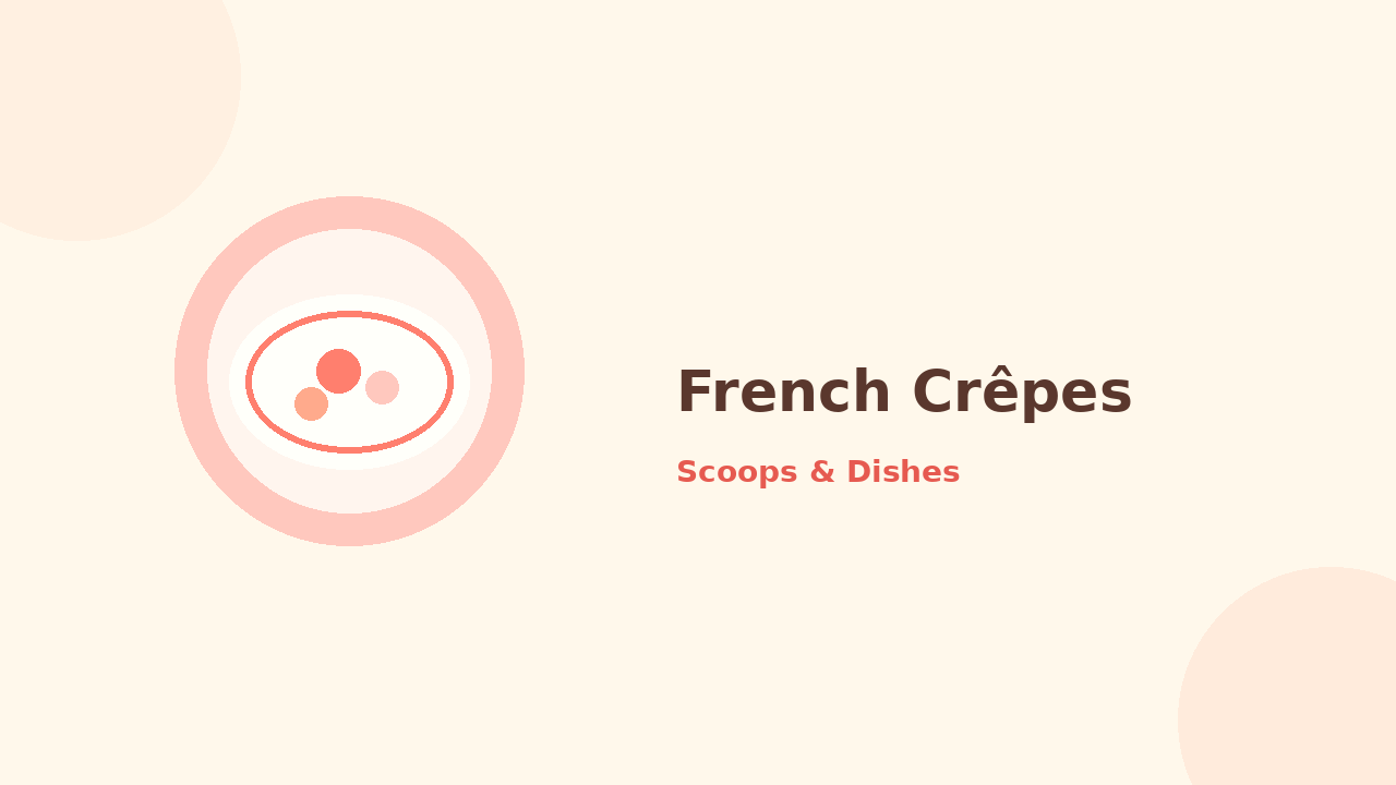 French Crêpes — cartoon recipe illustration
