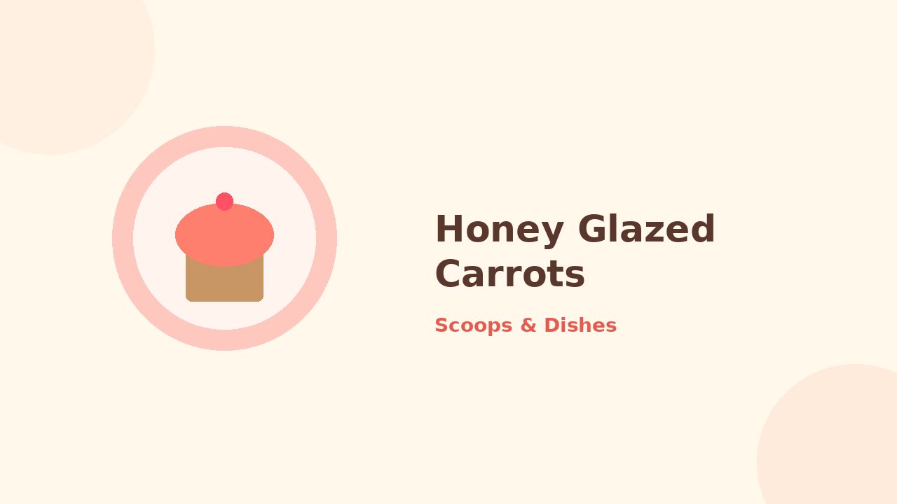 Honey Glazed Carrots — cartoon recipe illustration
