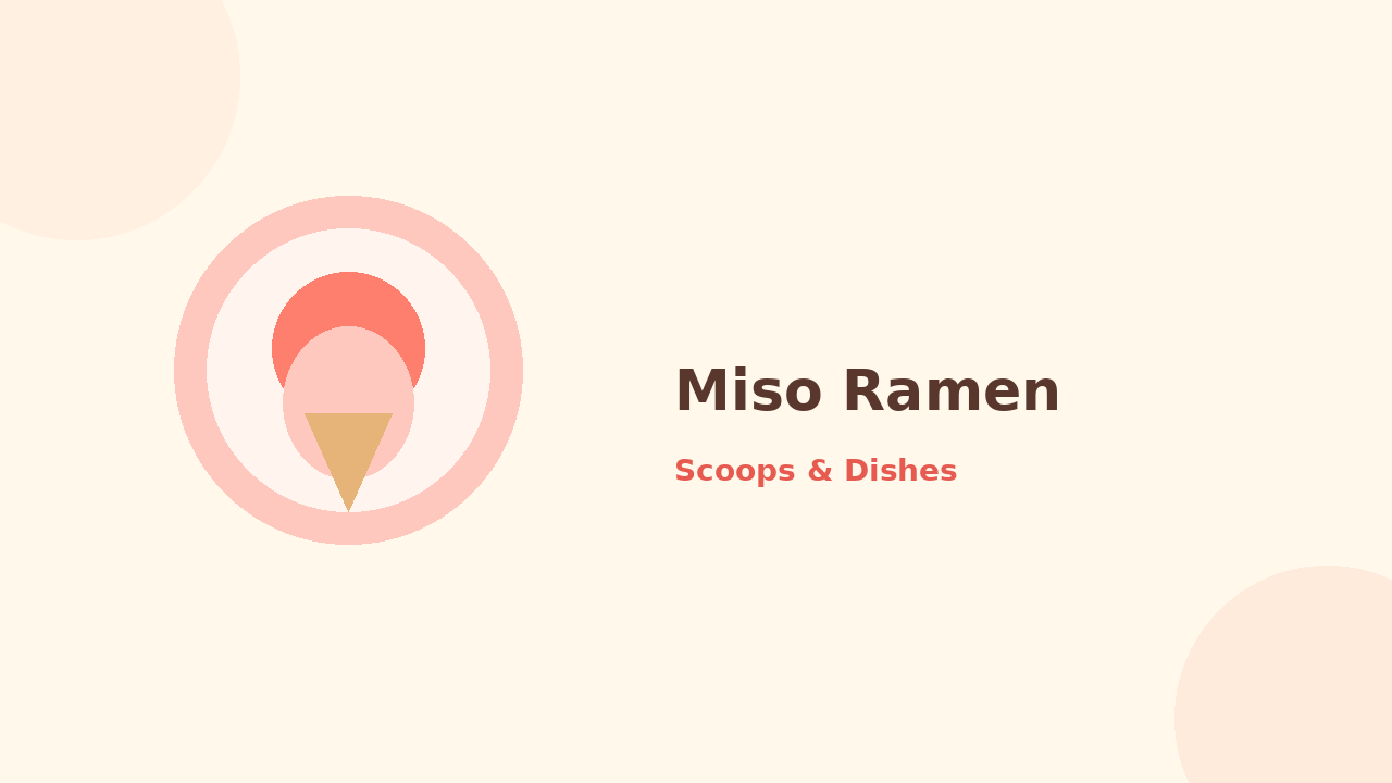 Miso Ramen — cartoon recipe illustration