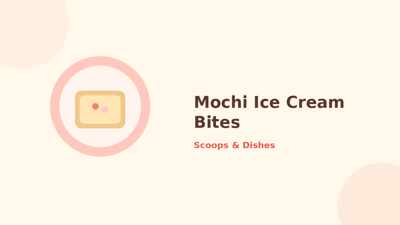 Mochi Ice Cream Bites — cartoon recipe illustration
