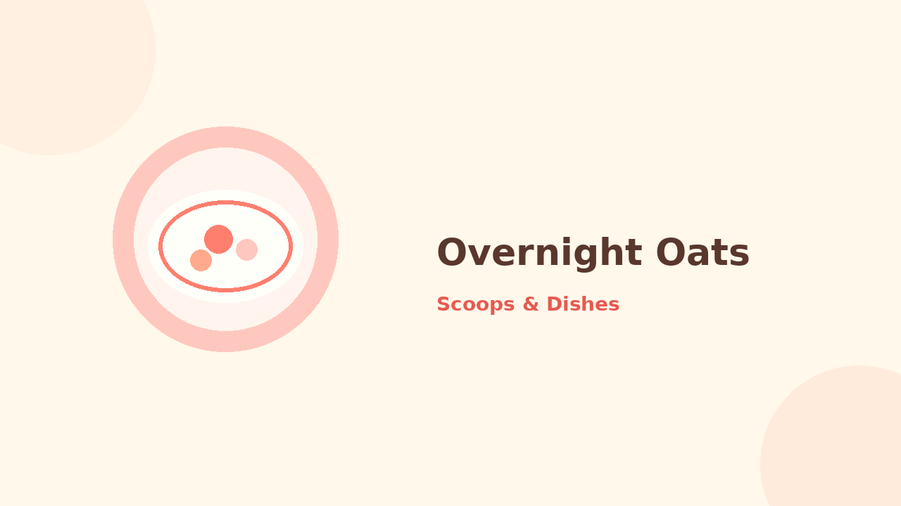 Overnight Oats — cartoon recipe illustration
