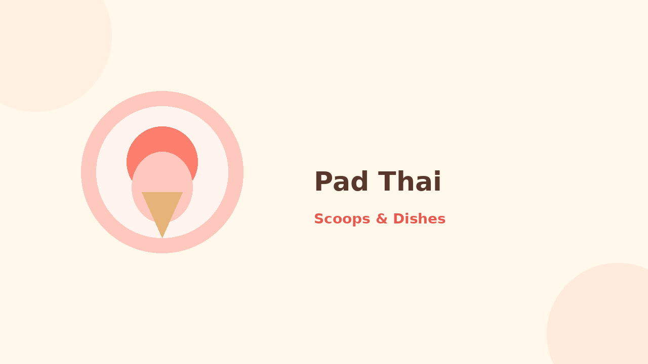 Pad Thai — cartoon recipe illustration