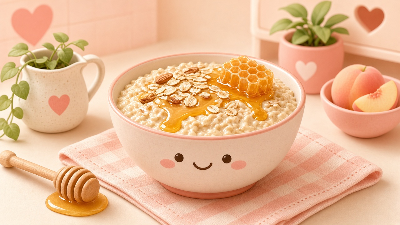 Porridge — cartoon recipe illustration