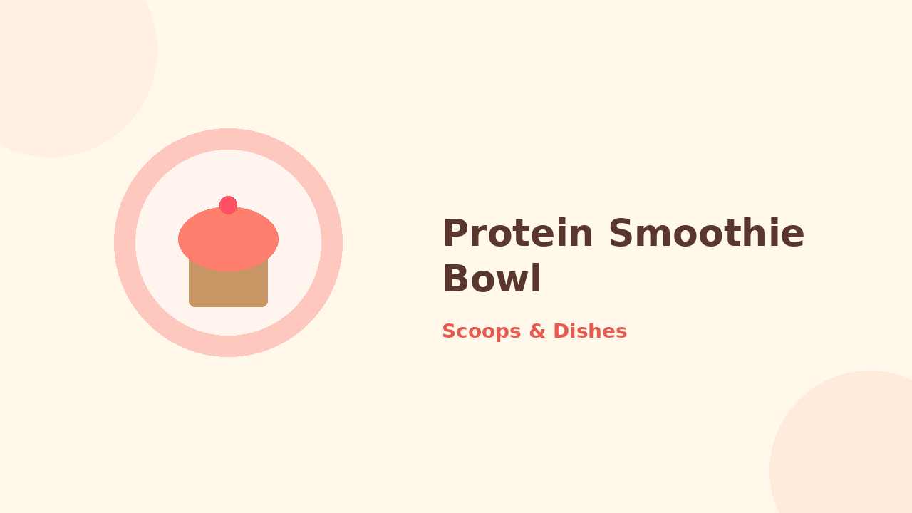 Protein Smoothie Bowl — cartoon recipe illustration