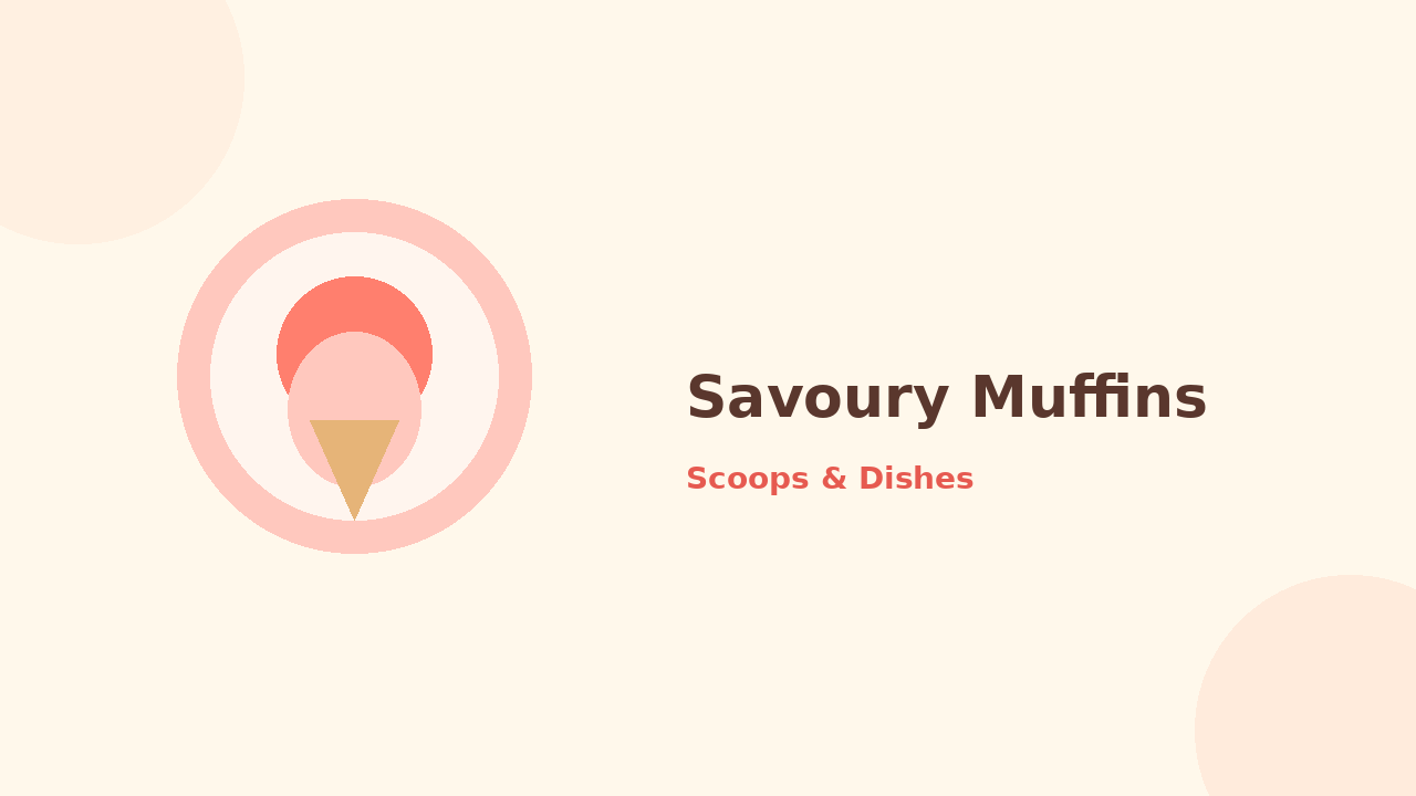 Savoury Muffins — cartoon recipe illustration
