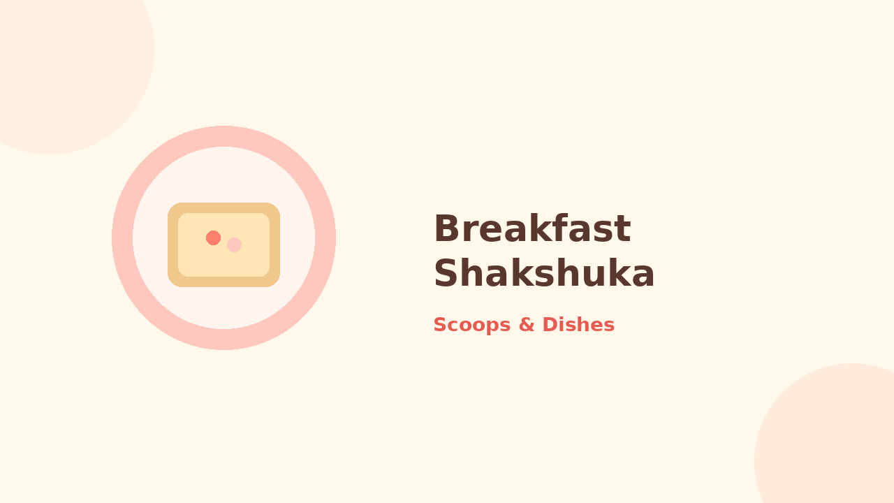 Breakfast Shakshuka — cartoon recipe illustration