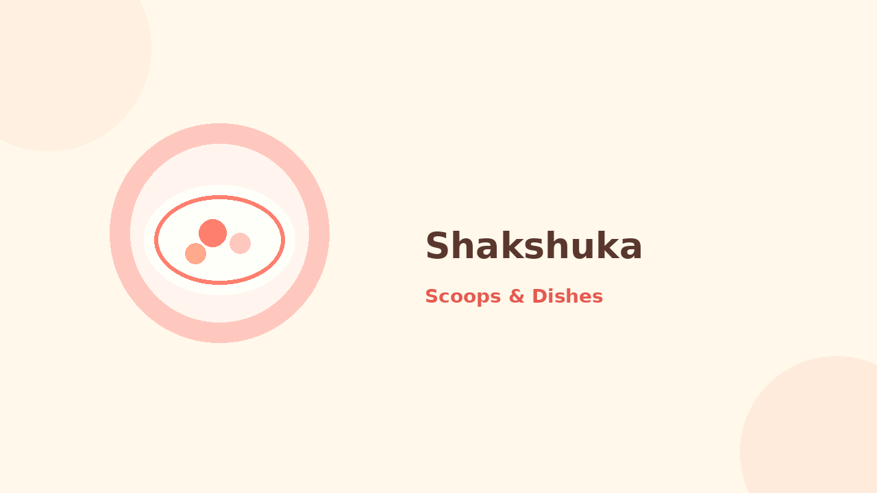 Shakshuka — cartoon recipe illustration