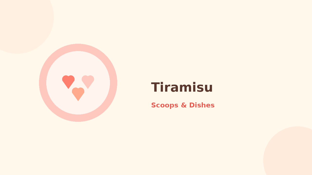 Tiramisu — cartoon recipe illustration