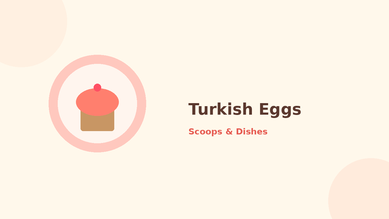 Turkish Eggs — cartoon recipe illustration